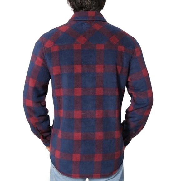 Freedom Foundry - Plaid Fleece Jackets Super Plush Sherpa Lined Jacket Shirt - Picture 6 of 7